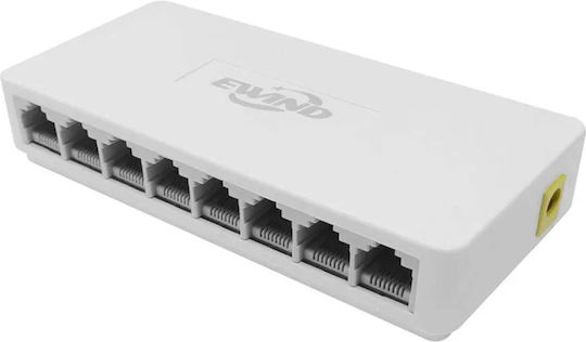 Ewind EW-S1608 Unverwaltet L2 Switch mit 8 Ports Ethernet
