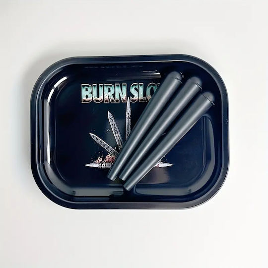 Panora Rolling Tray 12.5mm 12.5cm Μαύρο