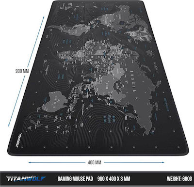 CSL XXL Gaming Mouse Pad Multicolour 900mm Titanwolf Global Wolf