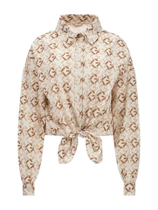 Women's Long Sleeve Shirt Beige