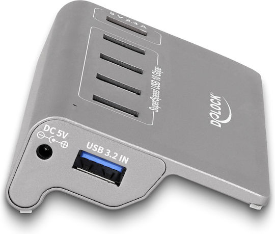 DeLock USB Hub 10 Ports USB 3.2 with USB-A Connection Gray