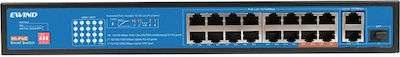 Ewind EW-S1619CF-AP Negestionat L2 PoE Switch cu 16 Porturi Gigabit (1Gbps) Ethernet