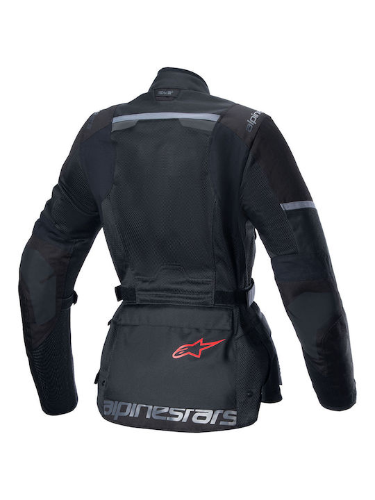 Alpinestars Andes Air Χειμερινό Γυναικείο Μπουφάν Μηχανής Αδιάβροχο Μαύρο