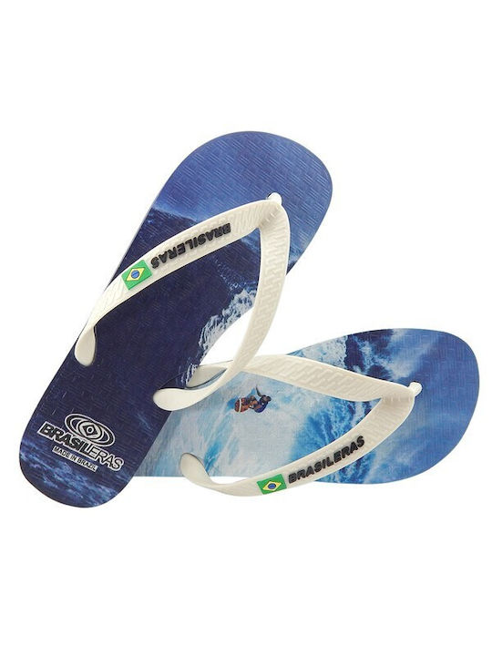 Brasileras Men's Flip Flops White