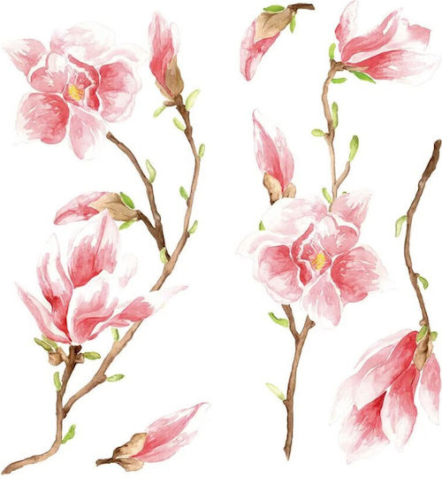 Dekorativer Aufkleber Wand Magnolia 1Stück 45x35cm Ango Dekorativer Aufkleber Wand Magnolia 1Stück 45x35cm Ango