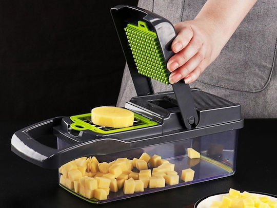 Premium Grater for Fruits & Vegetables Made of Stainless Steel with Container