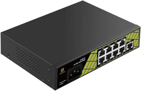 Conexpro Conexpro GNT-P9109EA Unmanaged L2 PoE+ Switch με 9 Θύρες Ethernet
