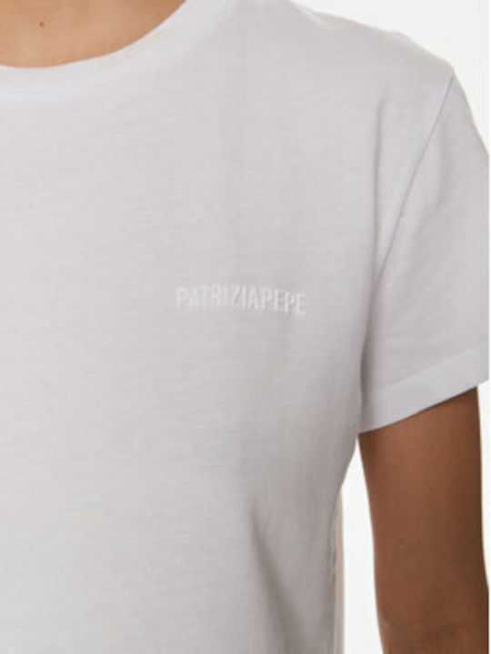 Patrizia Pepe Γυναικείο T-shirt Λευκό