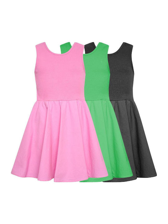 Kinderkleid Ärmellos Black