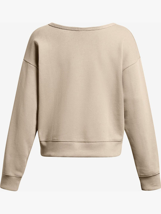 Under Armour Project Rock Sweatshirt Beige