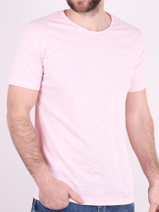 New Wave Men's Short Sleeve T-shirt Pink