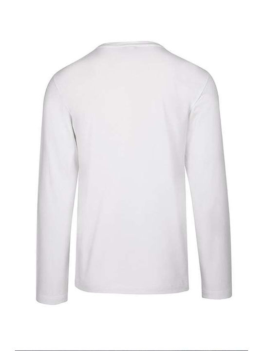 HANRO T-SHIRT LONG SLEEVE WHITE