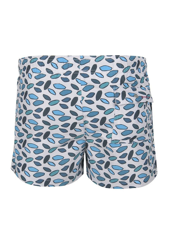 BENIBECA MEN'S MULLU SHORT MODEL WITH WHITE-BLUE PATTERN