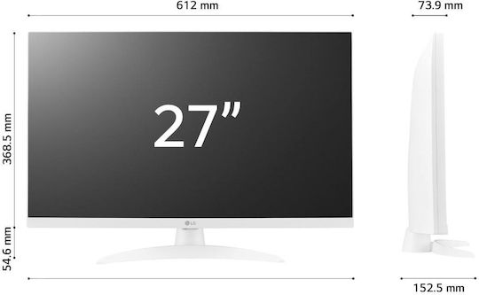 LG 27TQ615S-WZ Monitor TV IPS 27" FHD 1920x1080 Alb