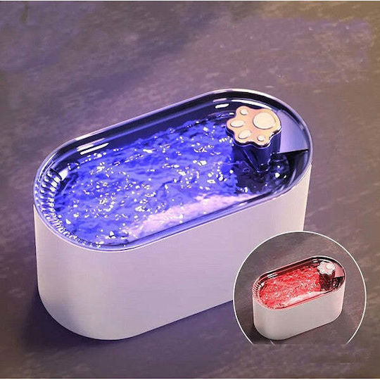 Fântâna Automată de Apă din Plastic ABS pentru Câine și Pisică 3lt 13cm
