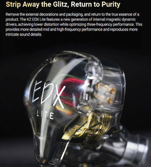 KZ In-ear headphones In Ear Transparent