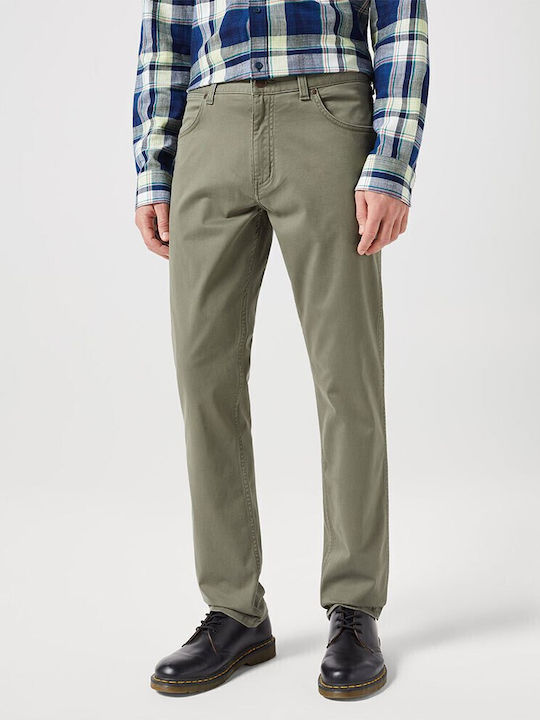 Greensboro Men's Elastic Jeans Pants with Regular Straight Fit Khaki