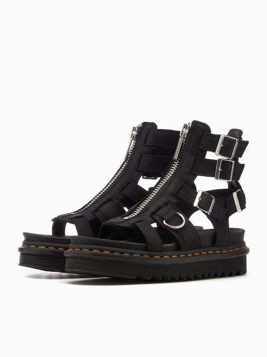 Olson Women's Flat Sandals Gladiator Charcoal Grey