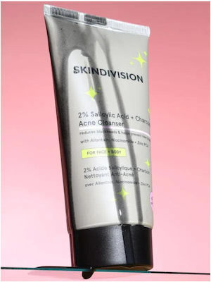 2% Salicylic Acid + Charcoal Acne Cleanser 150ml Skindivision