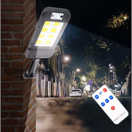 Lampă Solară Stradală cu Senzor de Mișcare, Fotocelulă și Telecomandă IP65
