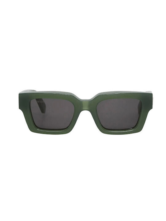 Off White Virgil Sunglasses with Green Plastic Frame OERI008VIRGIL-5507-50