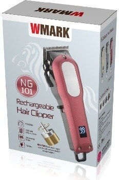 WMARK Professional Rechargeable Hair Clipper Red