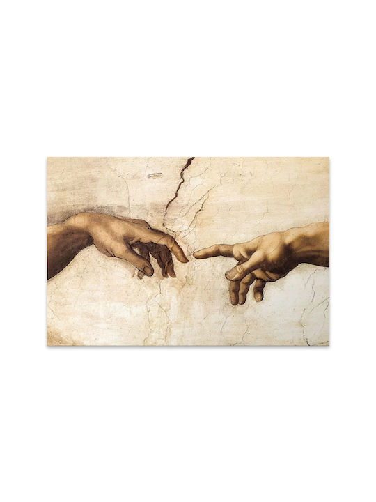 Megapap The Creation Of Adam Πίνακας σε Καμβά 125x80cm