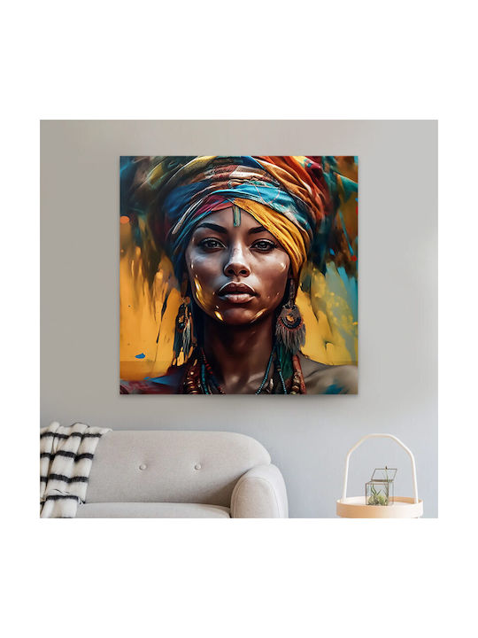 Megapap Powerful Woman Painting on Canvas 100x100cm