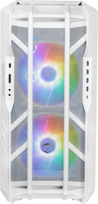 CoolerMaster HAF 700 Gaming Full Tower Computer Case with Window Panel and RGB Lighting Titanium Grey