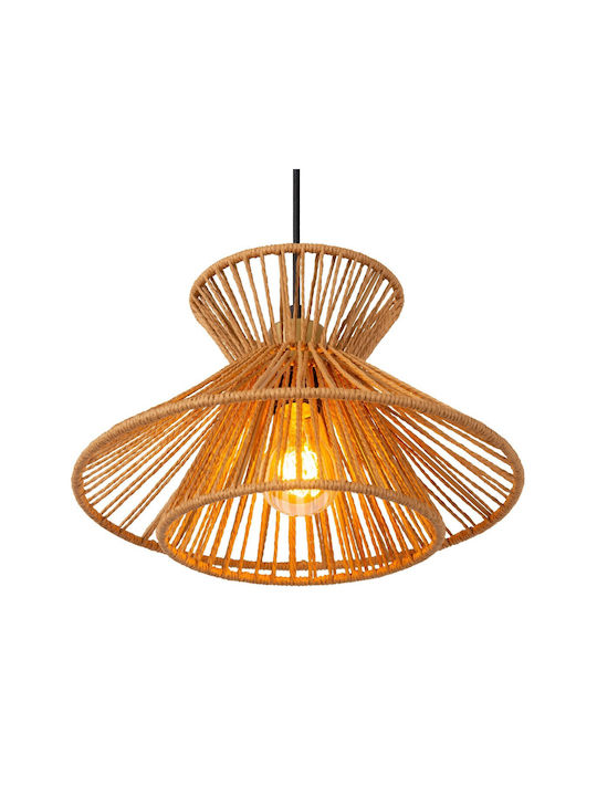 Lucide Lightning Pendant Light Beige with Socket E27