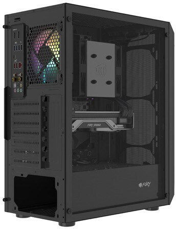 Natec Fury Shobo SH4 RGB Gaming Midi Tower Κουτί Υπολογιστή με Πλαϊνό Παράθυρο Μαύρο