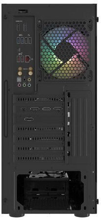 Natec Fury Shobo SH4 RGB Gaming Midi Tower Κουτί Υπολογιστή με Πλαϊνό Παράθυρο Μαύρο