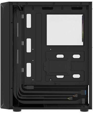Natec Fury Shobo SH4 RGB Gaming Midi Tower Κουτί Υπολογιστή με Πλαϊνό Παράθυρο Μαύρο