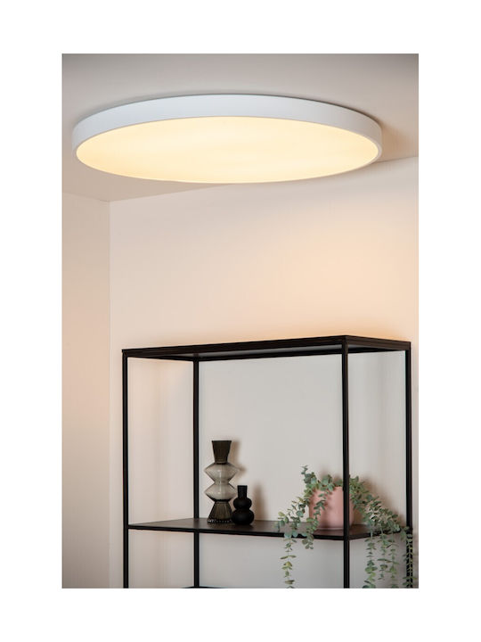 Lucide Lightning Πλαφονιέρα Οροφής Λευκή με Ενσωματωμένο LED