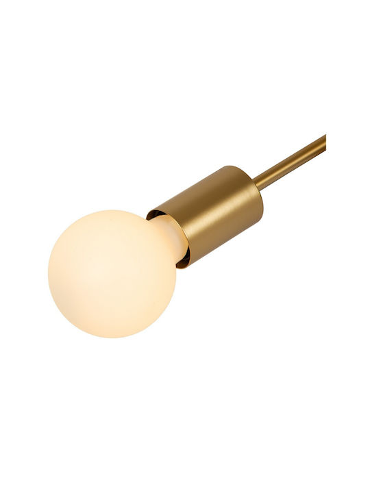 Lucide Lightning Πλαφονιέρα Οροφής Χρυσή με Ντουί E27
