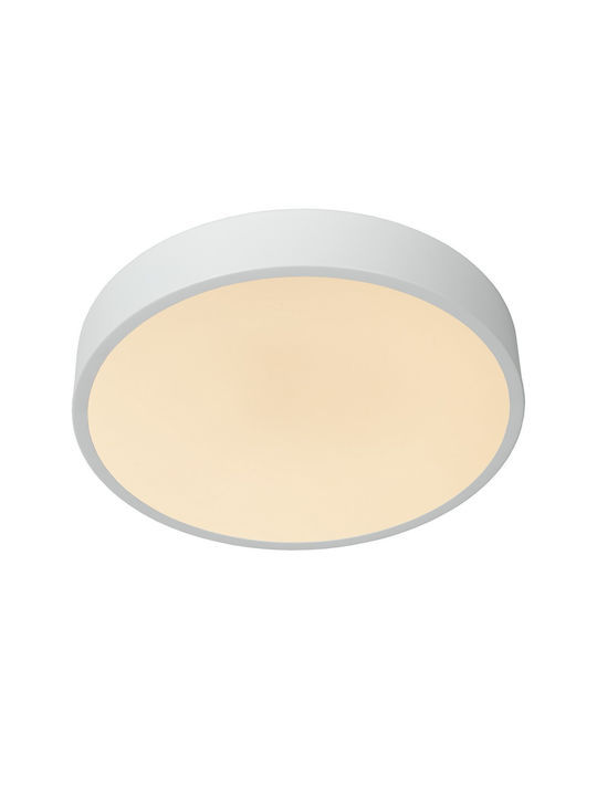 Lucide Lightning Πλαφονιέρα Οροφής Λευκή με Ενσωματωμένο LED