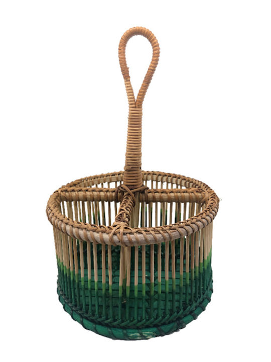 Kaemingk Coș de Depozitare Bambus 19.5x19.5x27.5cm 1buc