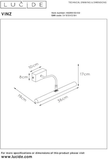Lucide Lightning Lamp Wall with Socket G9 Gold