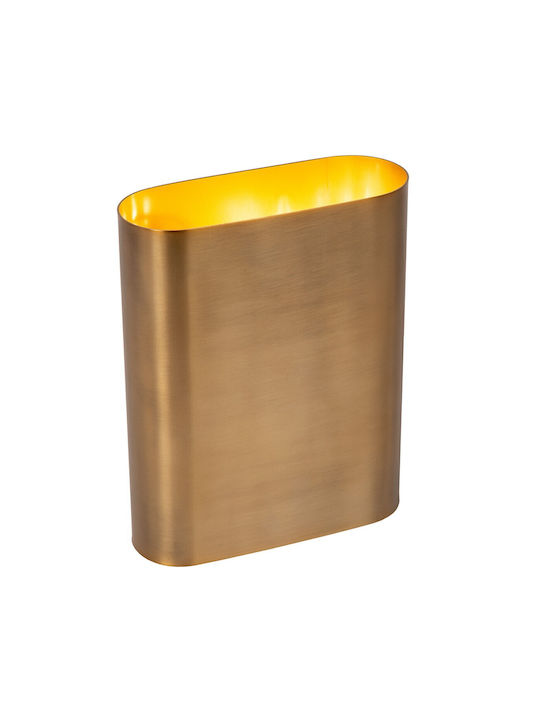 Lucide Lightning Μοντέρνο Φωτιστικό Τοίχου με Ντουί E14 Χρυσό 8x8x20εκ.