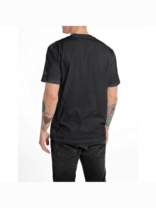 Replay T-shirt Bărbătesc cu Mânecă Scurtă BLACK