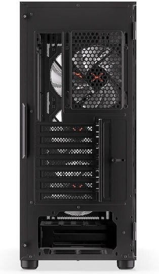 Krux Orona Gaming Midi-Turm Computergehäuse mit Seitenfenster Schwarz