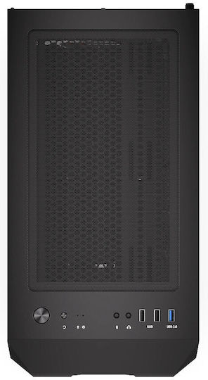 Krux Orona Gaming Midi-Turm Computergehäuse mit Seitenfenster Schwarz