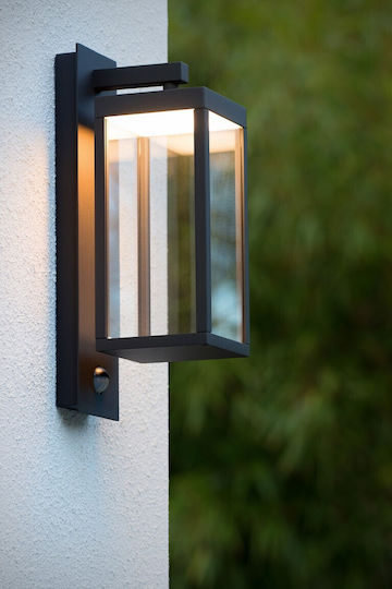 Lucide Lightning Επιτοίχιο Εξωτερικό Φωτιστικό LED IP54 15W με Θερμό Λευκό Φως