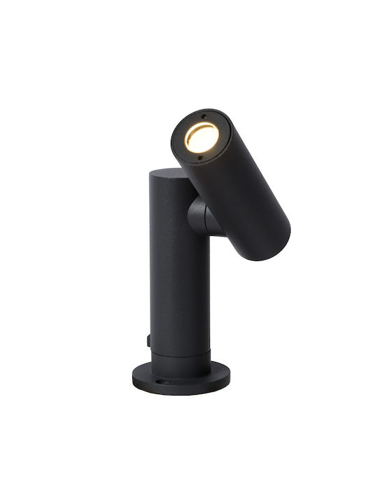Lucide Lightning Φωτιστικό Κολωνάκι LED Εξωτερικού Χώρου 4.5W με Θερμό Λευκό Φως IP65 Γκρι
