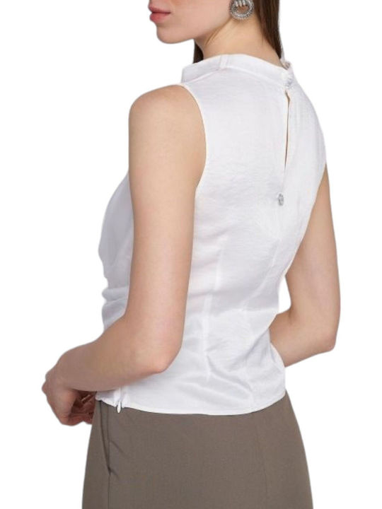 Ale - The Non Usual Casual Women's Summer Blouse Sleeveless White