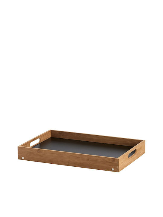 Day & Night Bambus Dreptunghiular Tavă de Pat din Bamboo cu Mânere în Culoare Maro 32x48x6cm SCH88354K6 1buc