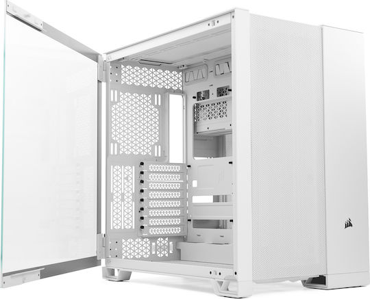 Corsair 6500D Airflow Gaming Midi Tower Κουτί Υπολογιστή με Πλαϊνό Παράθυρο Λευκό