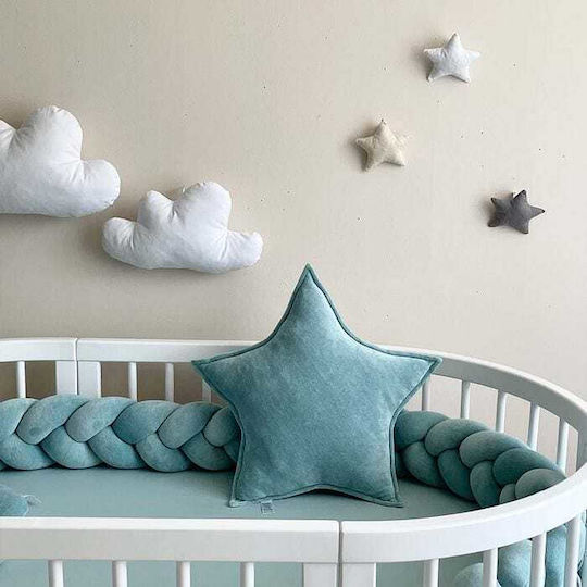 IngVart Crib Bumpers Braided Inside Mint