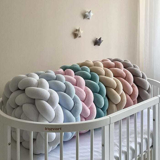 IngVart Crib Bumpers Braided Inside Mint