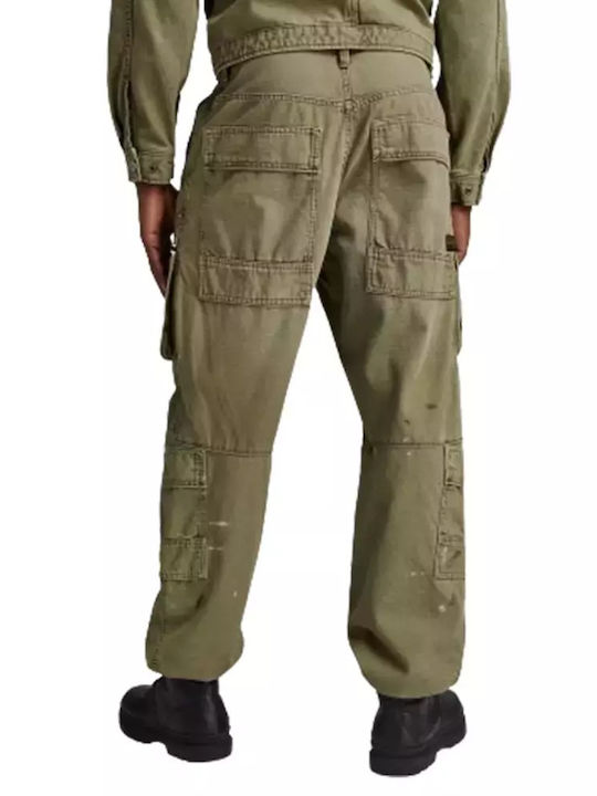 G-Star Raw Pantaloni pentru bărbați Cargo cu Croială Relaxată Green Shamrock